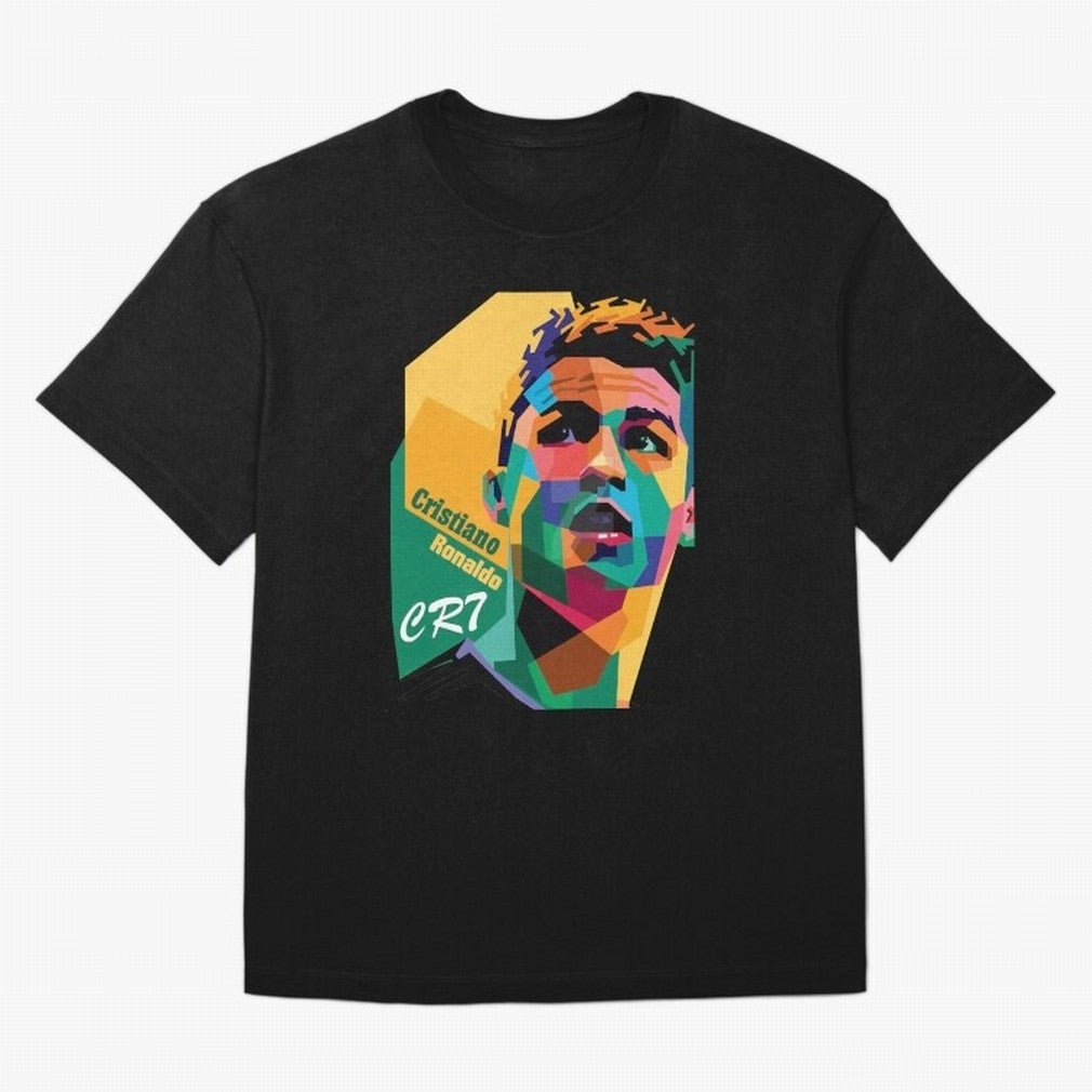 CR7 Pop Art Cristiano Ronaldo Design For Football Fans Gift For Soccer Lovers Oversized T-Shirt Honor Match Day Hype around FIFA World Cup 2026 Group Stage, Haaland and Mbappe, England and Germany, Global Supporter Spirit, Legendary Goals, National