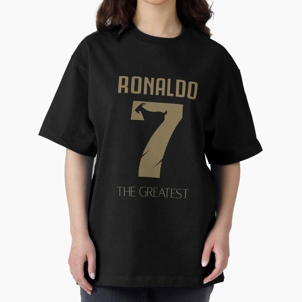 Cristiano Ronaldo Oversized T-Shirt Bring Home Global Football Passion for FIFA World Cup 2026, Highlighting Messi and Cristiano Ronaldo, England, France and Netherlands, Championship Spirit, Famous Goals, Roaring Crowds and International Football