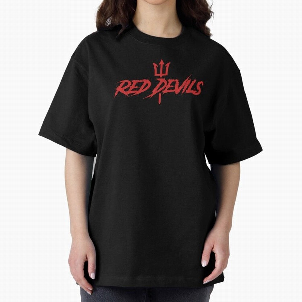 Red Devils Oversized T-Shirt Carry the Dream of Match Day Hype around FIFA World Cup 2026 USA Canada Mexico, CR7 and Messi, Argentina, France and Brazil, Retro Football Energy, Iconic Rivalries, Trophy Chase Drama and Stadium Atmosphere; Perfect