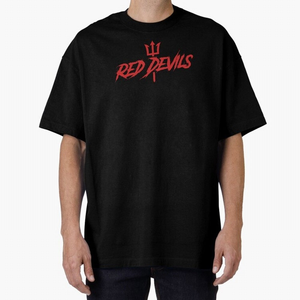 Red Devils Oversized T-Shirt Carry the Dream of Match Day Hype around FIFA World Cup 2026 USA Canada Mexico, CR7 and Messi, Argentina, France and Brazil, Retro Football Energy, Iconic Rivalries, Trophy Chase Drama and Stadium Atmosphere; Perfect