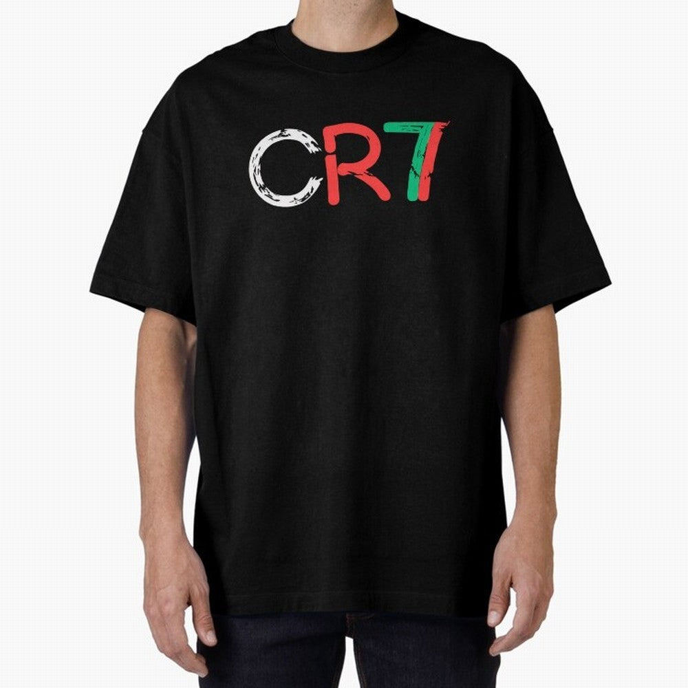 CR7 Portugal Colors Poster For Football Fans, Gift For Soccer Lovers Oversized T-Shirt Live the Energy of Global Football Passion for FIFA World Cup 2026, Centered on Messi, CR7 and Mbappe, Portugal, Worldwide Fan Energy, Dramatic Goals, Stadium
