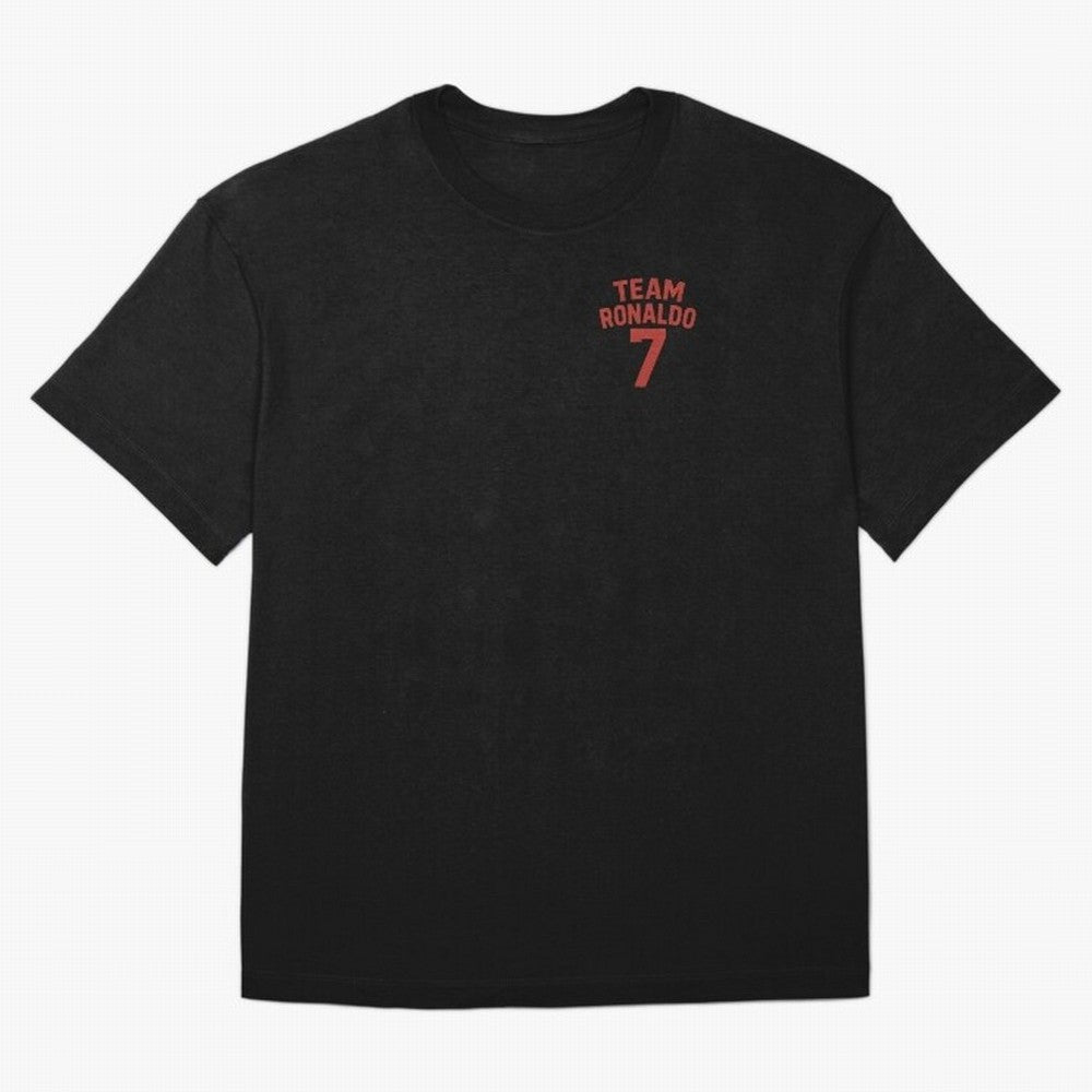 Team Ronaldo | CR7 team | For Fans Oversized T-Shirt Step into the FIFA World Cup 2026 USA Canada Mexico Journey through Mbappe Highlights, Spain Pride, Game Day Rituals, Football Legends, Country Pride and the Road to the Final; Ideal for Football