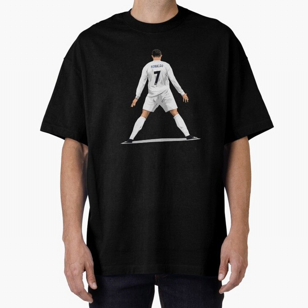Cristiano Ronaldo Oversized T-Shirt Support the Legends of FIFA World Cup 2026 Group Stage Centered on Haaland and Mbappe, England, France and Netherlands Energy, Championship Spirit, Famous Goals, Roaring Crowds and International Football Unity;