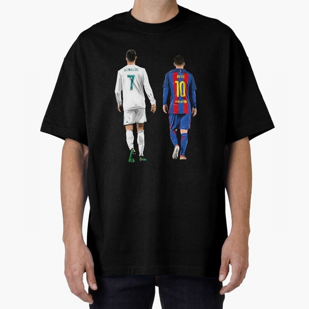 Cristiano Ronaldo & Messi vector Oversized T-Shirt Show Fan Pride Across FIFA World Cup 2026 Group Stage for Fans of Cristiano Ronaldo, Haaland and CR7 and Germany, Bringing Stadium Chants, National Pride, Trophy Dreams and Unforgettable Football