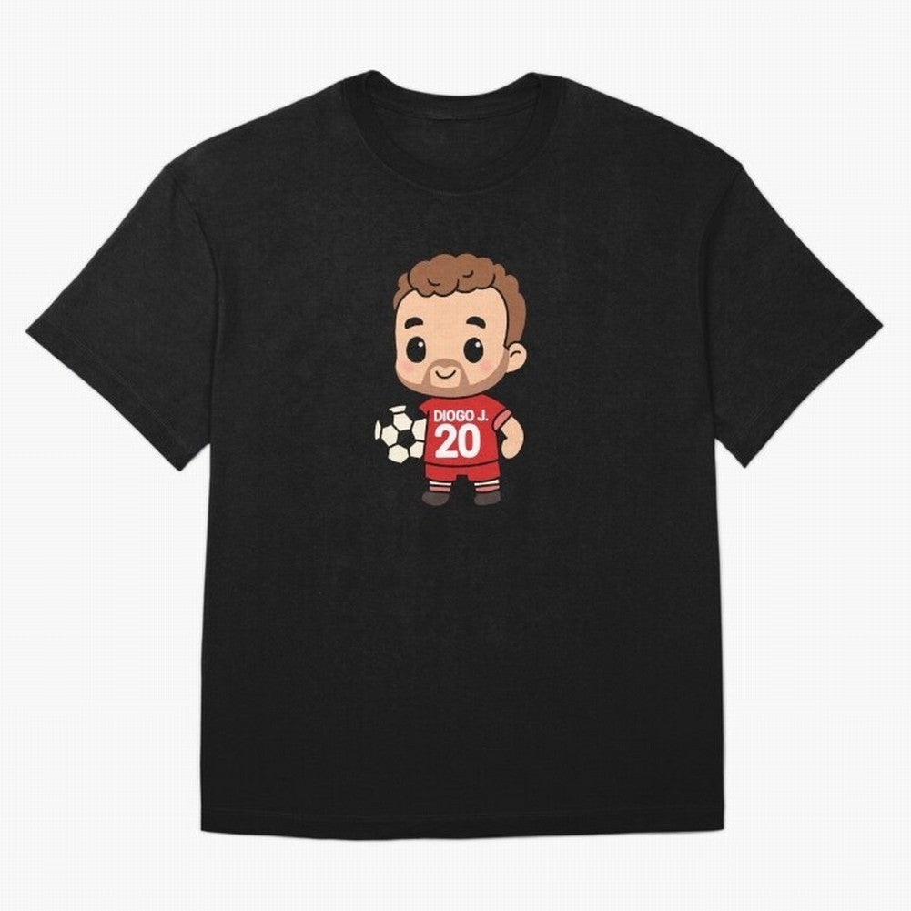 Diogo Jota jersey | manga | cute kawaii | by Nooby Draw Oversized T-Shirt Carry National Pride through FIFA World Cup 2026 USA Canada Mexico Celebrating Neymar, Haaland and Cristiano Ronaldo, England, France and Netherlands Energy, Fan Favorite