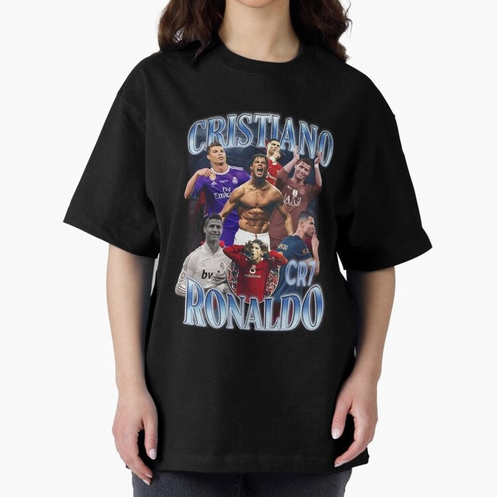 CR7 Oversized T-Shirt Show Passion for the Stars of the FIFA World Cup 2026 Group Stage Journey through CR7 Highlights, Argentina Pride, Worldwide Fan Energy, Dramatic Goals, Stadium Lights and Championship Celebrations; Ideal for Football Dads,