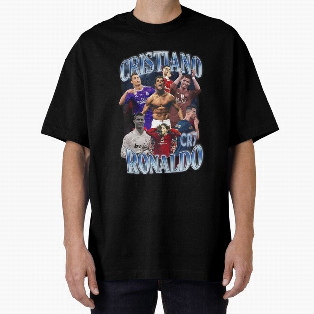 CR7 Oversized T-Shirt Show Passion for the Stars of the FIFA World Cup 2026 Group Stage Journey through CR7 Highlights, Argentina Pride, Worldwide Fan Energy, Dramatic Goals, Stadium Lights and Championship Celebrations; Ideal for Football Dads,