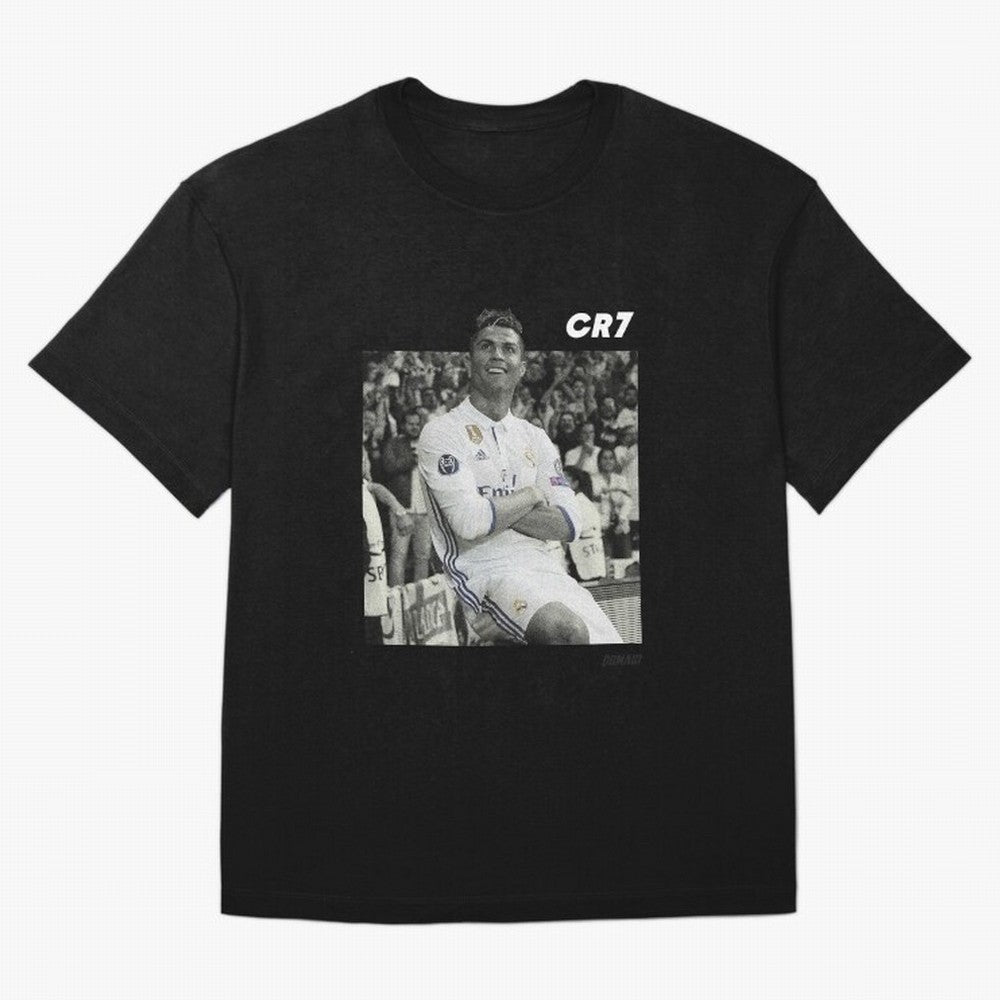 Cristiano Ronaldo | MR. CHAMPIONS LEAGUE Oversized T-Shirt Support the Legends of FIFA World Cup 2026 Group Stage for Fans of Messi and Spain and Netherlands, Bringing Match Day Excitement, Supporter Culture, Golden Goals and Global Football