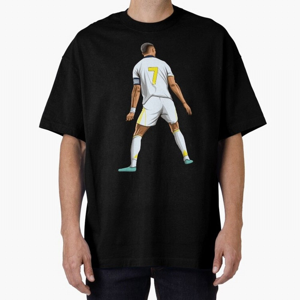 Cristiano Ronaldo Oversized T-Shirt Bring Stadium Energy to Match Day Hype around FIFA World Cup 2026 USA Canada Mexico, CR7, Spain and Netherlands, Worldwide Fan Energy, Dramatic Goals, Stadium Lights and Championship Celebrations; Ideal for