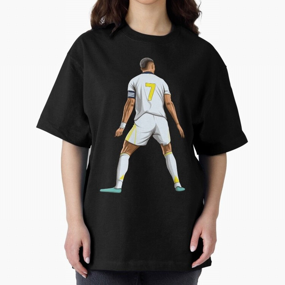 Cristiano Ronaldo Oversized T-Shirt Bring Stadium Energy to Match Day Hype around FIFA World Cup 2026 USA Canada Mexico, CR7, Spain and Netherlands, Worldwide Fan Energy, Dramatic Goals, Stadium Lights and Championship Celebrations; Ideal for