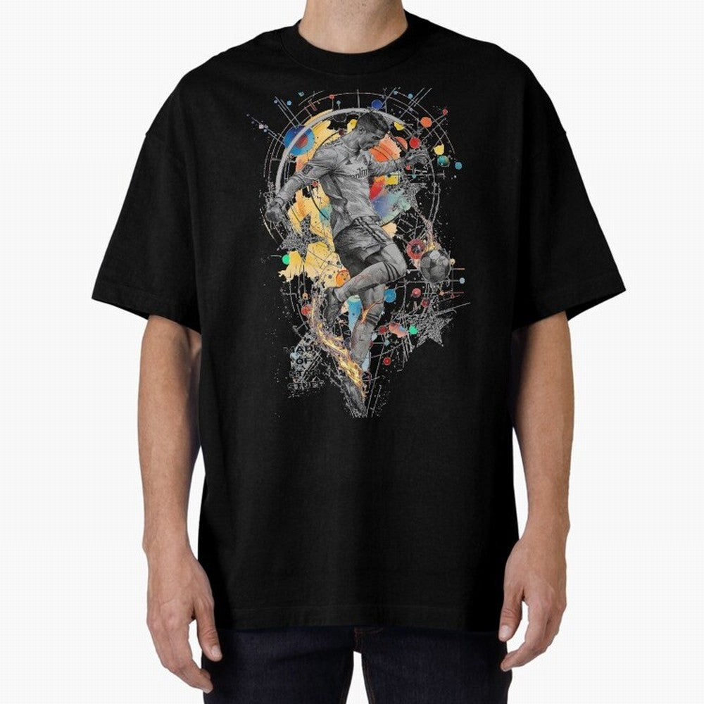 Cristiano Ronaldo Football Playmaker Oversized T-Shirt Follow the FIFA World Cup 2026 Journey through Neymar, Haaland and Cristiano Ronaldo Highlights, England, France and Netherlands Pride, Stadium Memories, Football Loyalty, International Chants