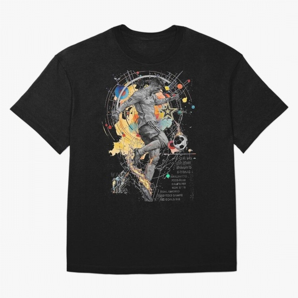 Cristiano Ronaldo Football Playmaker Oversized T-Shirt Remember FIFA World Cup 2026 Spirit, Filled with England and Germany, Messi, Championship Spirit, Famous Goals, Roaring Crowds and International Football Unity; Made for Collectors Who Enjoy