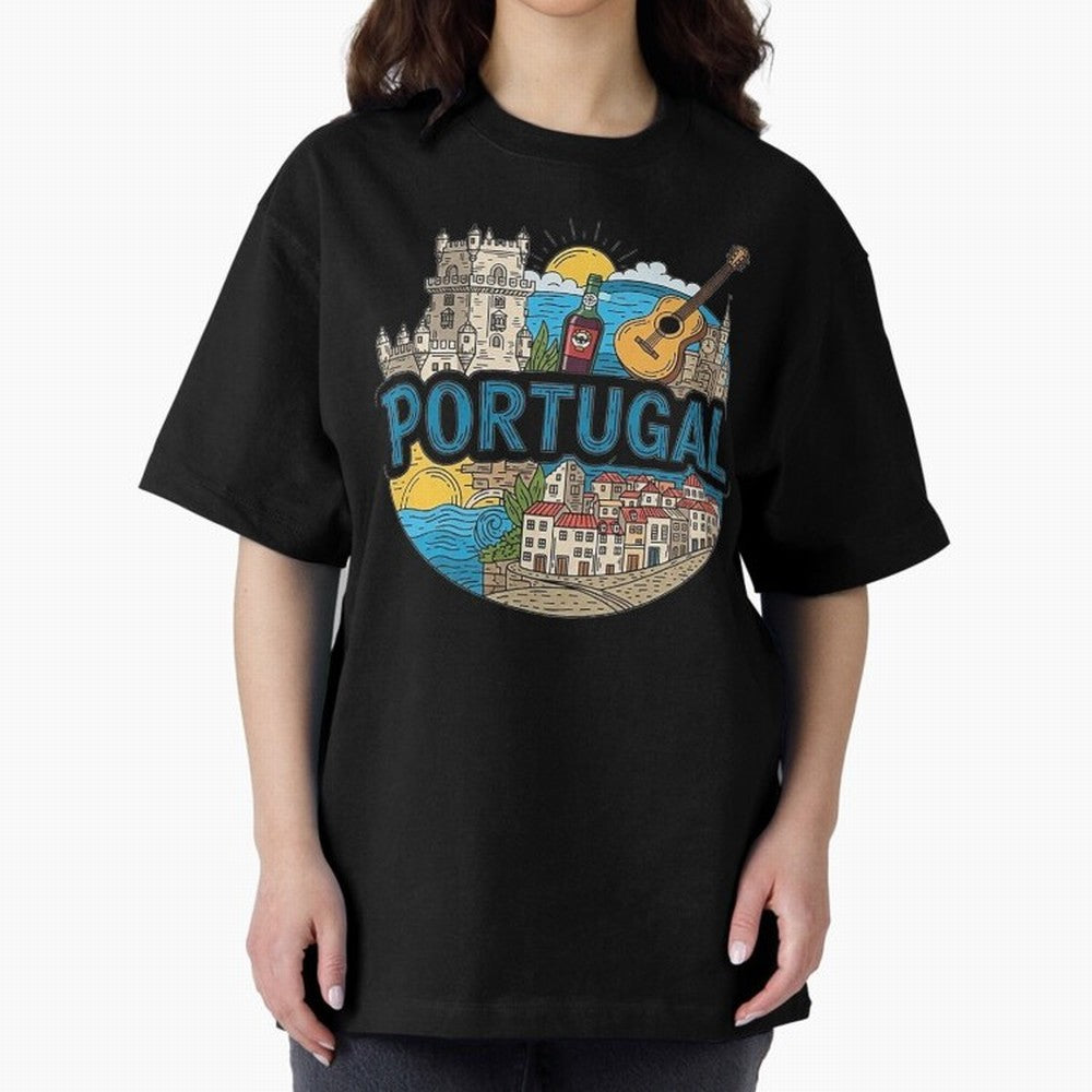 PORTUGAL Oversized T-Shirt Fuel the FIFA World Cup 2026 Journey through Messi, Neymar and Mbappe Highlights, England, France and Netherlands Pride, Retro Football Energy, Iconic Rivalries, Trophy Chase Drama and Stadium Atmosphere; Perfect for