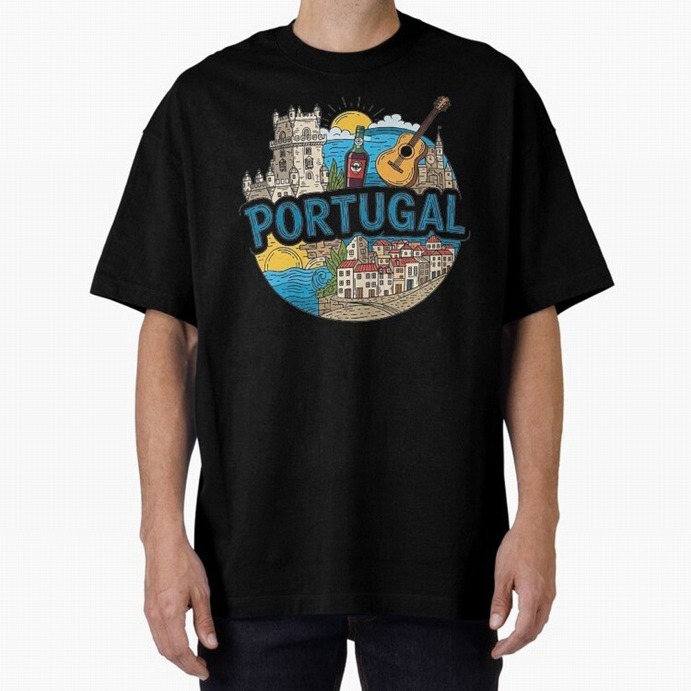 PORTUGAL Oversized T-Shirt Fuel the FIFA World Cup 2026 Journey through Messi, Neymar and Mbappe Highlights, England, France and Netherlands Pride, Retro Football Energy, Iconic Rivalries, Trophy Chase Drama and Stadium Atmosphere; Perfect for