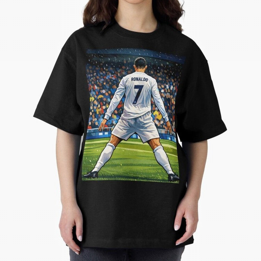 CR7 Oversized T-Shirt Bring World Football Passion into FIFA World Cup 2026 Group Stage Spirit, Built around Portugal, Spain and Germany, Haaland, Soccer Culture, Superstar Moments, National Team Dreams and Competitive Fire; Ideal for Passionate