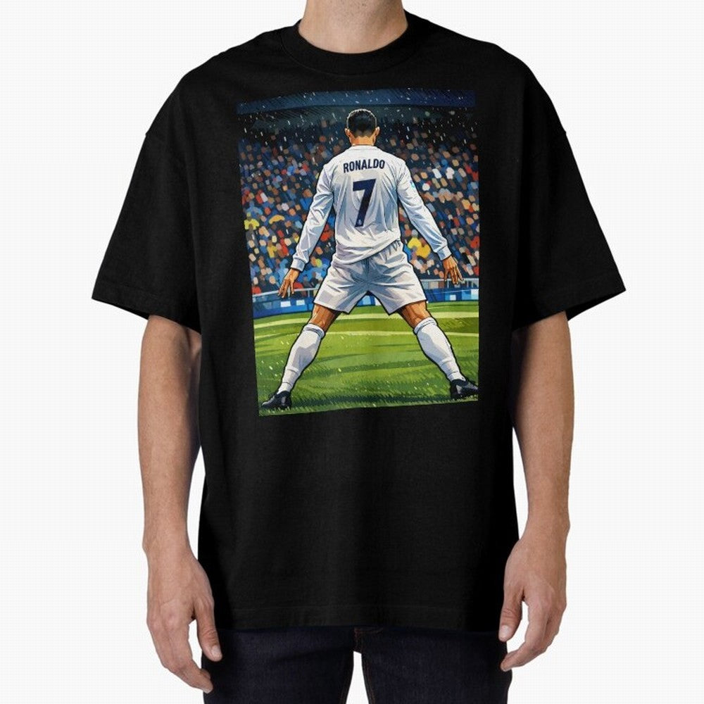 CR7 Oversized T-Shirt Bring World Football Passion into FIFA World Cup 2026 Group Stage Spirit, Built around Portugal, Spain and Germany, Haaland, Soccer Culture, Superstar Moments, National Team Dreams and Competitive Fire; Ideal for Passionate