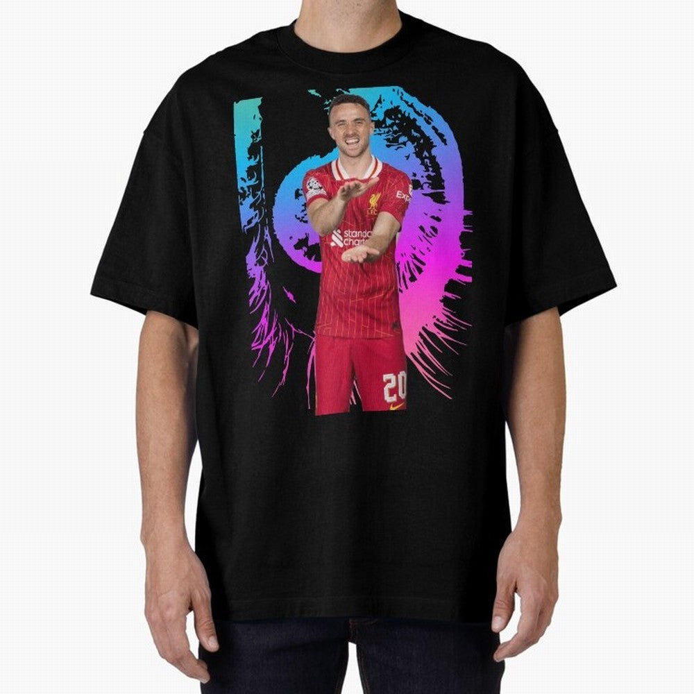Diogo Jota Oversized T-Shirt Celebrate Unforgettable Nights in Global Football Passion for FIFA World Cup 2026 USA Canada Mexico, with CR7, Spain and Netherlands, Football Festival Excitement, Trophy Ambitions, Country Rivalries and Star Player