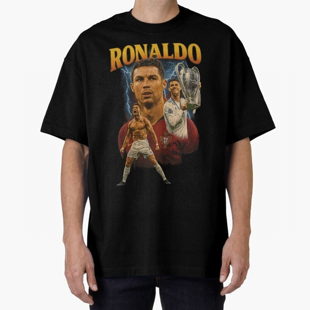 Cristiano Ronaldo CR7 Retro clothing | Vintage Football Legend Oversized T-Shirt Elevate the FIFA World Cup 2026 Journey through Messi Highlights, Netherlands Pride, Classic Soccer Heritage, Championship Pressure, Fan Loyalty and International