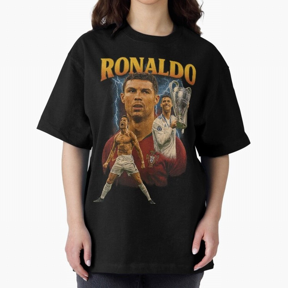 Cristiano Ronaldo CR7 Retro clothing | Vintage Football Legend Oversized T-Shirt Elevate the FIFA World Cup 2026 Journey through Messi Highlights, Netherlands Pride, Classic Soccer Heritage, Championship Pressure, Fan Loyalty and International