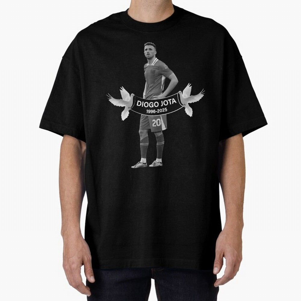 Diogo Jota Oversized T-Shirt Build FIFA World Cup 2026 Group Stage for Fans of Messi and England and Germany, Bringing Football Festival Excitement, Trophy Ambitions, Country Rivalries and Star Player Buzz; Great for Supporters Who Love Legendary