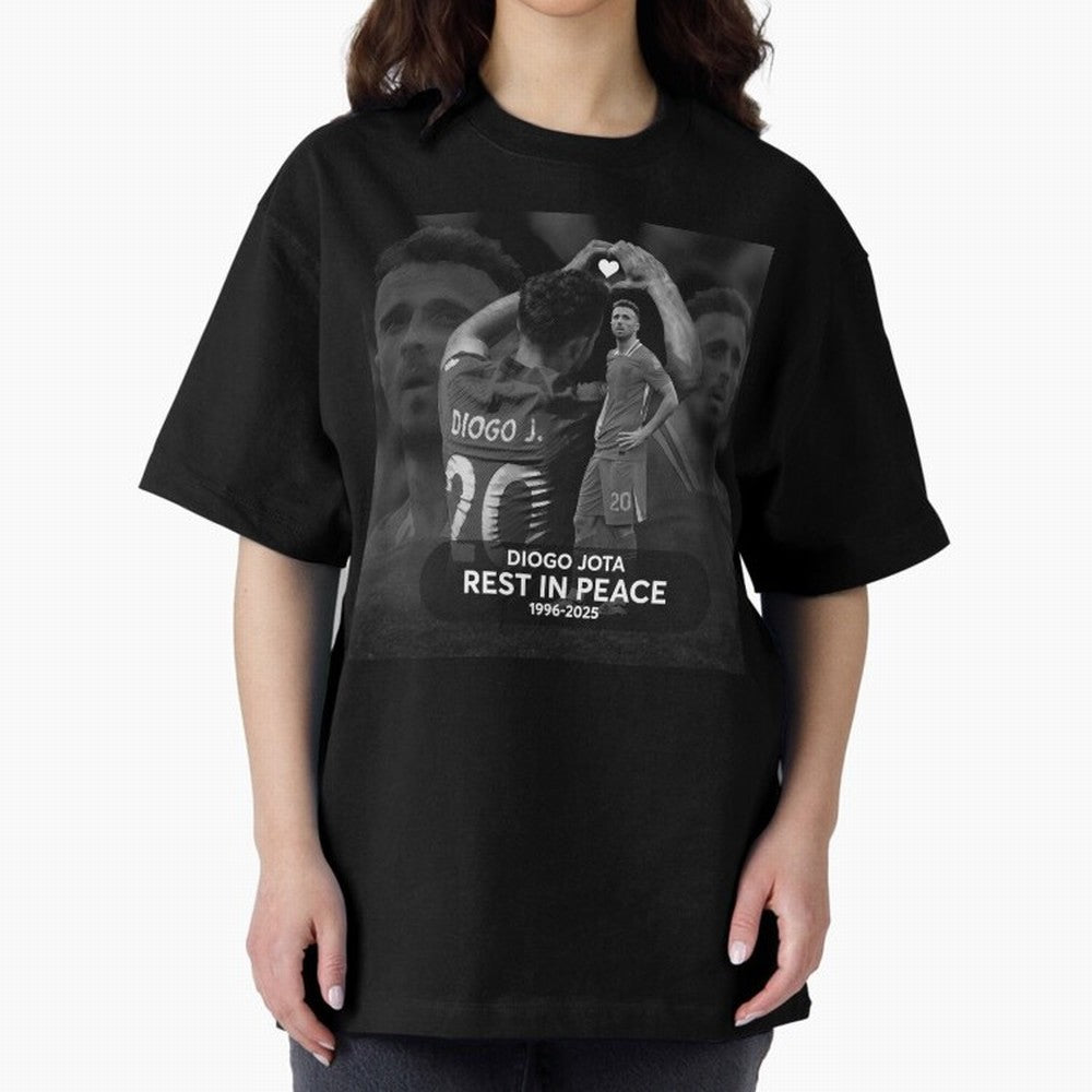 Diogo Jota rest in peace Oversized T-Shirt Share the Excitement of the FIFA World Cup 2026 USA Canada Mexico Journey through CR7 Highlights, Argentina and Brazil Pride, Vintage Soccer Flavor, Modern Football Stars, National Flags and Final Night