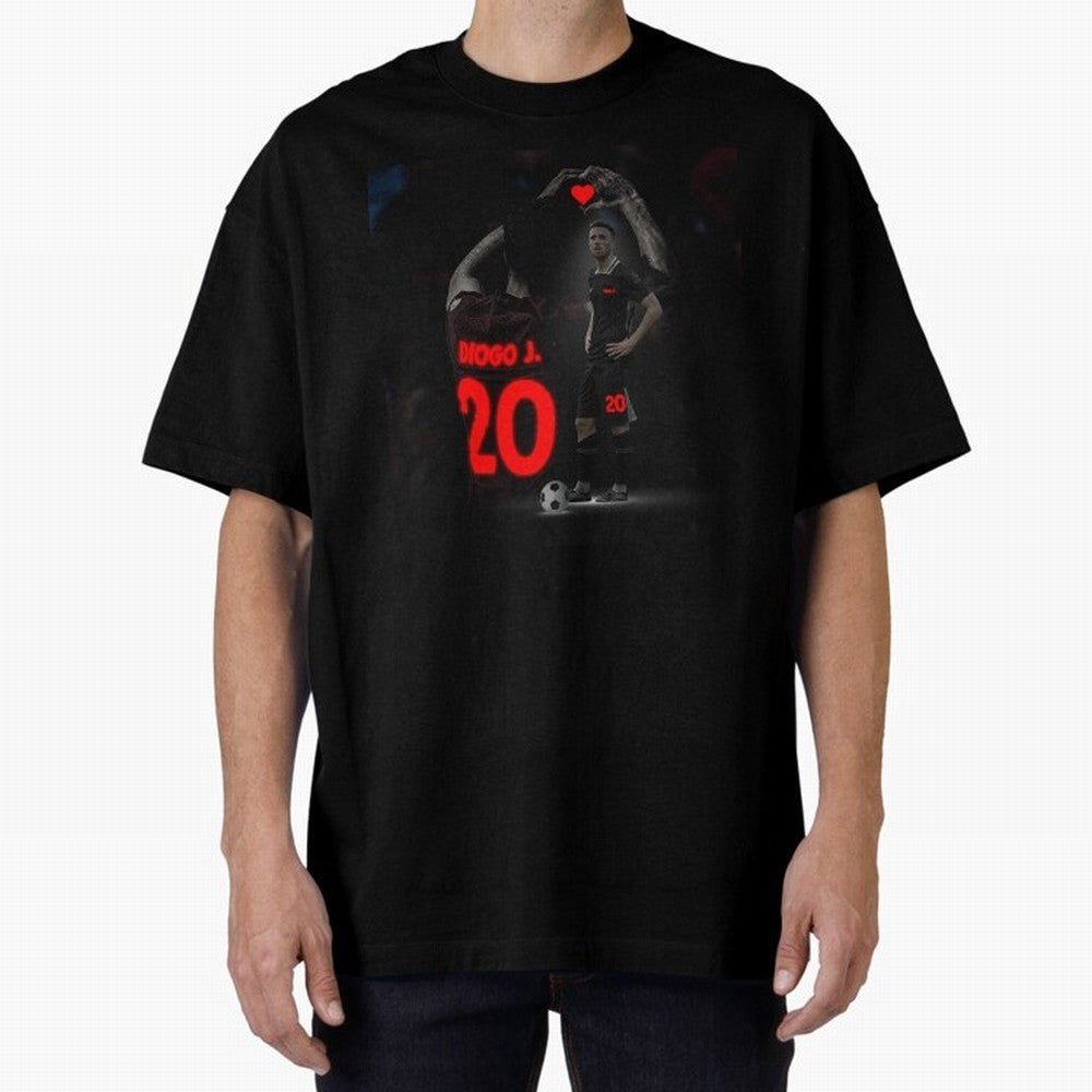 Diogo Jota poster Oversized T-Shirt Feel the Heartbeat of FIFA World Cup 2026 Spirit, with Portugal, Spain and Germany, Cristiano Ronaldo, Haaland and CR7, Stadium Memories, Football Loyalty, International Chants and Championship Tradition; Perfect