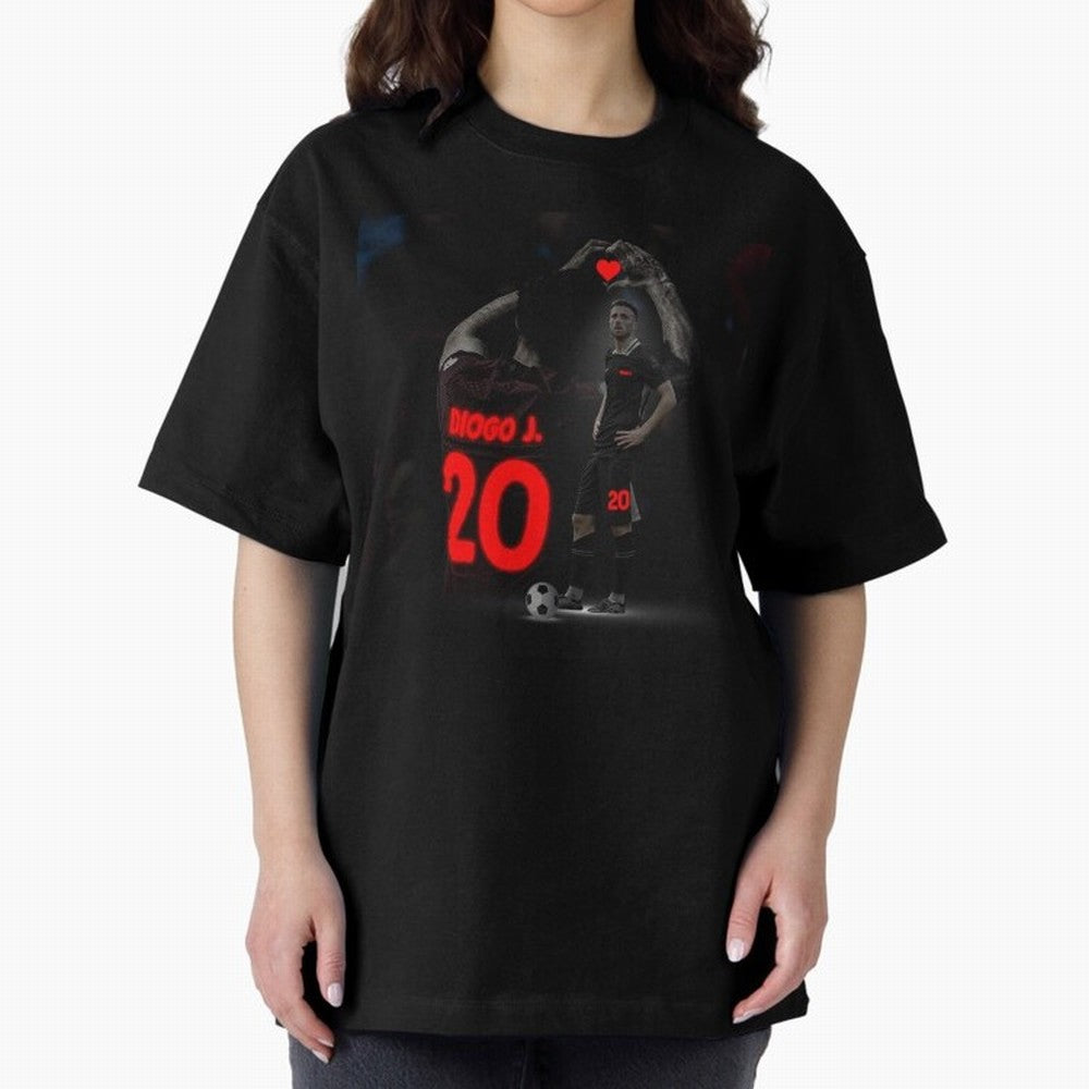 Diogo Jota poster Oversized T-Shirt Feel the Heartbeat of FIFA World Cup 2026 Spirit, with Portugal, Spain and Germany, Cristiano Ronaldo, Haaland and CR7, Stadium Memories, Football Loyalty, International Chants and Championship Tradition; Perfect