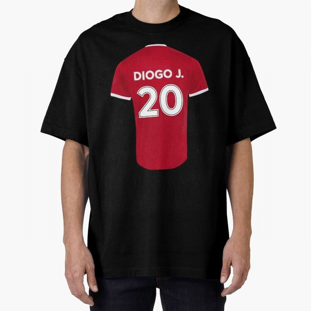 Diogo Jota jersey Oversized T-Shirt Feel the Trophy Chase of Global Football Passion for FIFA World Cup 2026, Filled with Haaland and Mbappe, Spain, Stadium Chants, National Pride, Trophy Dreams and Unforgettable Football Memories; Created for