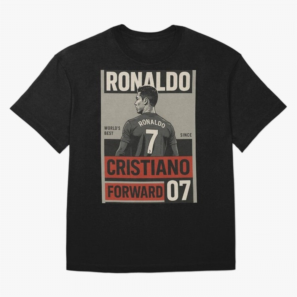 CR7 Legacy ¨C Cold Blooded Greatness Poster Art Oversized T-Shirt Show Up for the Glory of Global Football Passion for FIFA World Cup 2026 Group Stage, Celebrating Neymar, Germany, Football History, Final Match Energy, Crowd Noise and Once in a