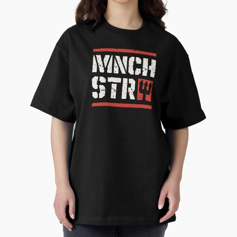 Manchester Oversized T-Shirt Show Match Day Excitement for the FIFA World Cup 2026 USA Canada Mexico Journey through Messi, CR7 and Mbappe Highlights, Portugal, Spain and Germany Pride, Goal Celebration Energy, Supporter Heritage, Football Icons