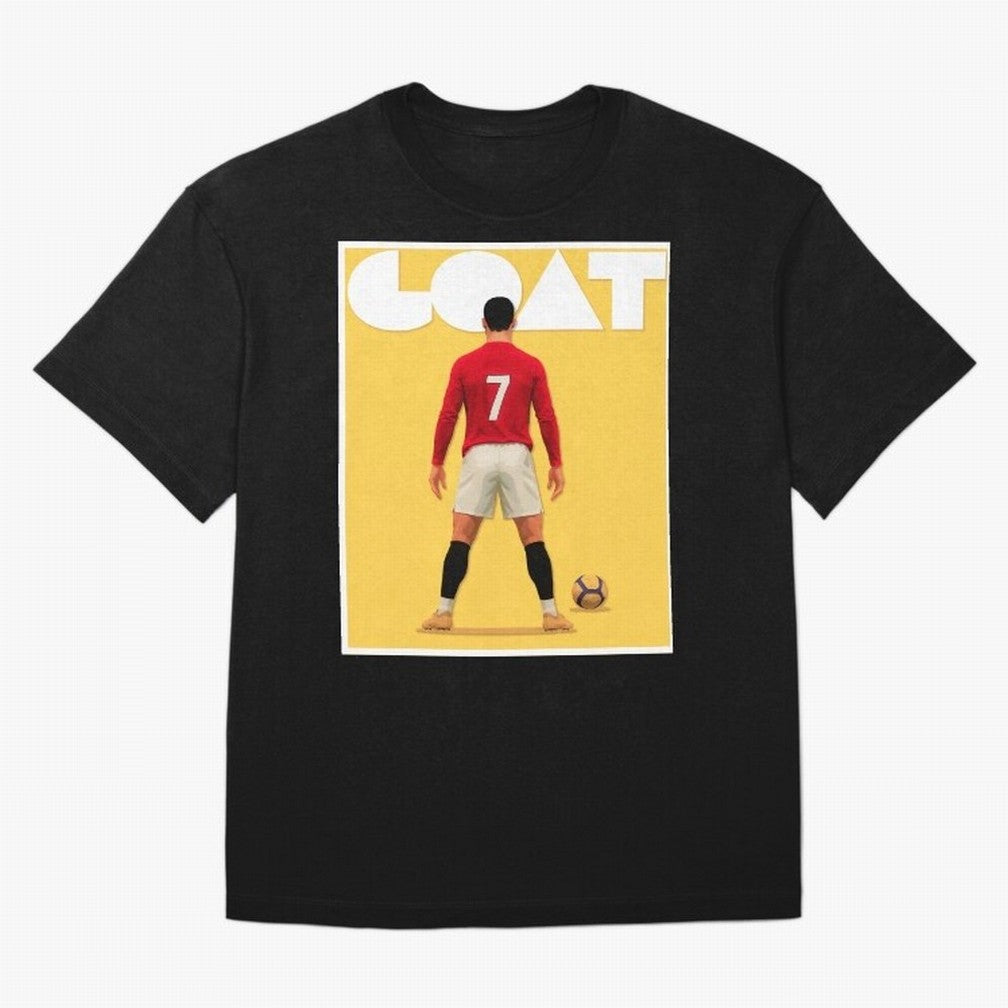 Cristiano Ronaldo Men's CR7 Football Jersey | Real Madrid GOAT Portugal Sports Shirt Fan Gift Oversized T-Shirt Fuel FIFA World Cup 2026 for Fans of Haaland and England, Bringing Vintage Soccer Flavor, Modern Football Stars, National Flags and
