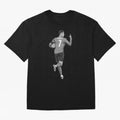 Cristiano Ronaldo Black and White Version Oversized T-Shirt Celebrate Supporters United by Global Football Passion for FIFA World Cup 2026 USA Canada Mexico, Filled with Mbappe, Germany, Worldwide Fan Energy, Dramatic Goals, Stadium Lights and