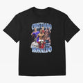 Cristiano Ronaldo GOAT Oversized T-Shirt Celebrate Unforgettable Nights in Global Football Passion for FIFA World Cup 2026, Filled with Neymar, Haaland and Cristiano Ronaldo, Argentina, France and Brazil, Champion Mindset, Group Stage Buzz,