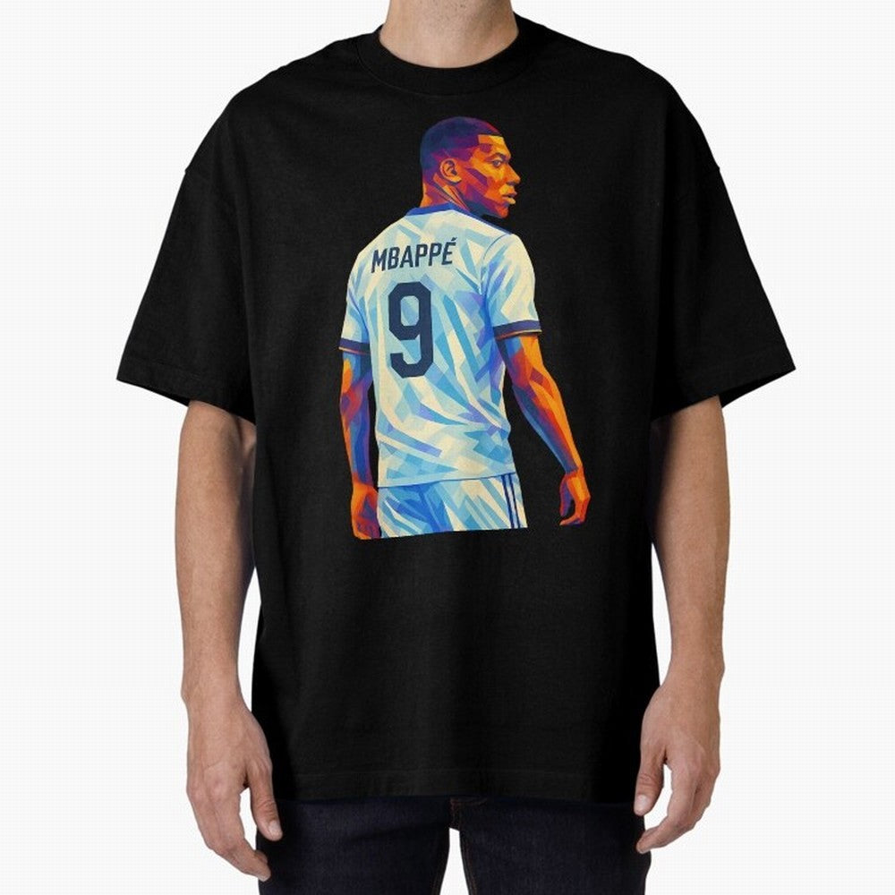 Kyliam Mbappe Oversized T-Shirt Join Supporters Worldwide for FIFA World Cup 2026 USA Canada Mexico for Fans of CR7 and Messi and France and Portugal, Bringing Supporter Pride, Iconic Celebrations, Legendary Names and Global Match Day Energy; Made