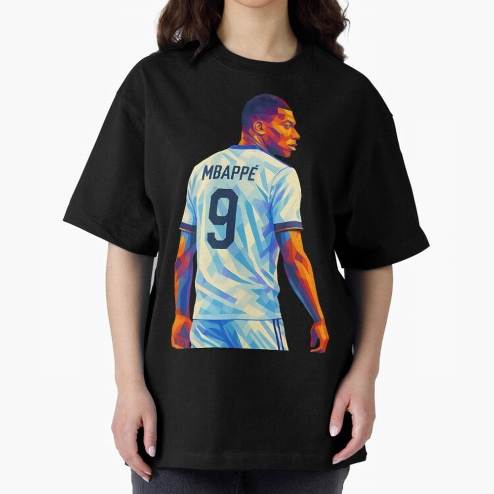 Kyliam Mbappe Oversized T-Shirt Join Supporters Worldwide for FIFA World Cup 2026 USA Canada Mexico for Fans of CR7 and Messi and France and Portugal, Bringing Supporter Pride, Iconic Celebrations, Legendary Names and Global Match Day Energy; Made