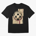 Soccer ball Oversized T-Shirt Turn Up for the FIFA World Cup 2026 Journey through Messi, Neymar and Mbappe Highlights, France and Portugal Pride, Championship Spirit, Famous Goals, Roaring Crowds and International Football Unity; Ideal for
