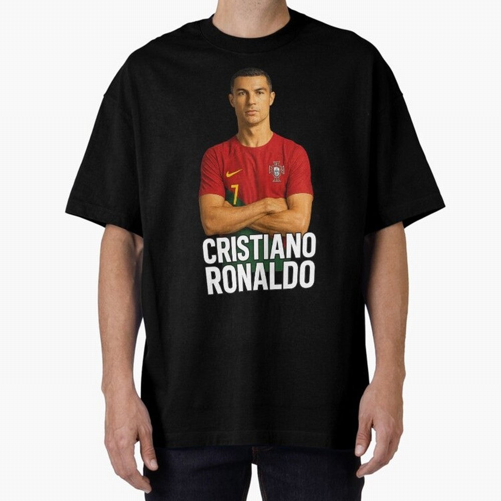 Cristiano Ronaldo Oversized T-Shirt Enjoy FIFA World Cup 2026 USA Canada Mexico Spirit, Celebrating England and Germany, Haaland, Tournament Hype, Historic Matchups, Family Viewing Parties and Global Sports Pride; Great for Supporters Who Love