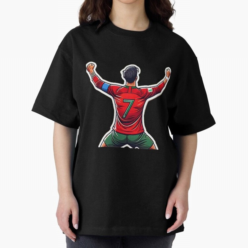 Ronaldo 7 Oversized T-Shirt Honor the FIFA World Cup 2026 Journey through Haaland Highlights, England, France and Netherlands Pride, Football Passion, Legendary Performances, Festival Vibes and Supporter Community; Ideal for Passionate Fans Who