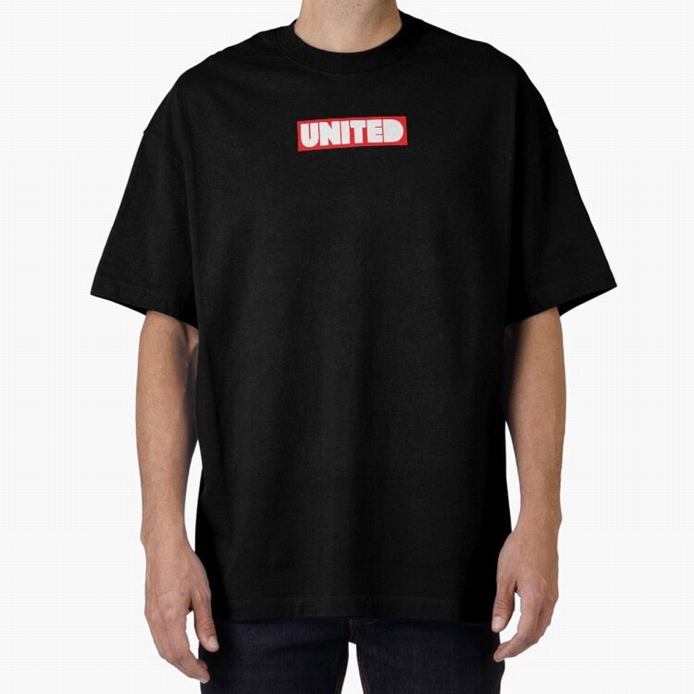 Manchester United - United Oversized T-Shirt Stand with Global Football Passion for FIFA World Cup 2026, Featuring Haaland, Spain and Netherlands, Sports Nostalgia, International Competition, Famous Players and Unforgettable Victories; Made for Die