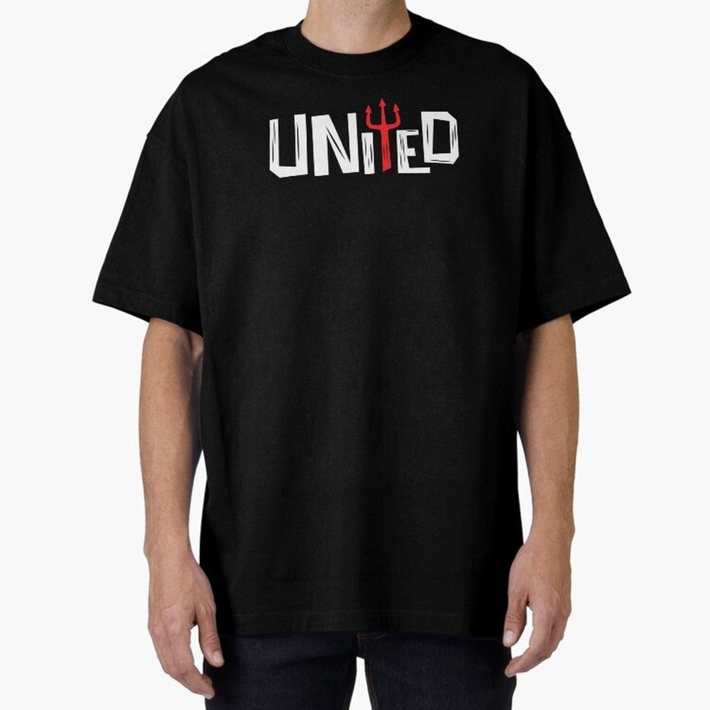 Manchester United - United Typography Oversized T-Shirt Relive FIFA World Cup 2026 Group Stage Made for Mbappe, Spain and Netherlands Energy, Football Festival Excitement, Trophy Ambitions, Country Rivalries and Star Player Buzz; Created for Match