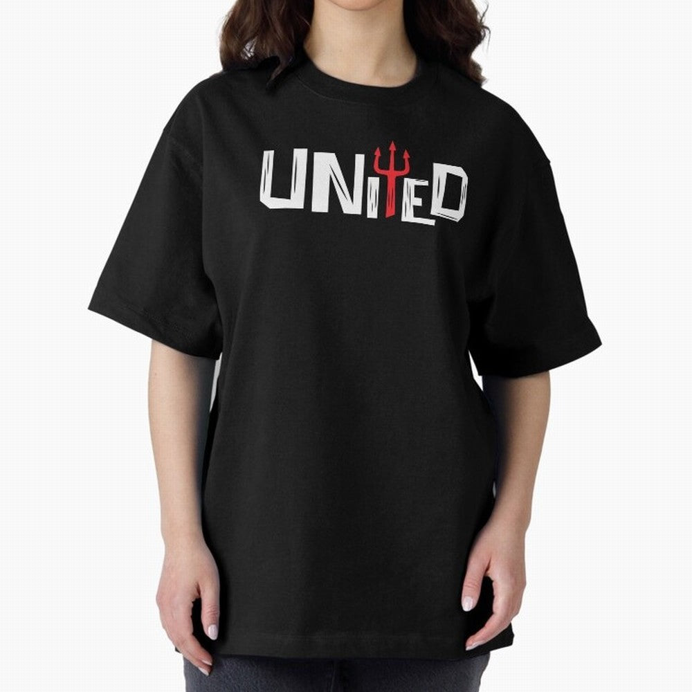 Manchester United - United Typography Oversized T-Shirt Relive FIFA World Cup 2026 Group Stage Made for Mbappe, Spain and Netherlands Energy, Football Festival Excitement, Trophy Ambitions, Country Rivalries and Star Player Buzz; Created for Match