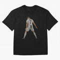 Cristiano Ronaldo Iconic Celebration Oversized T-Shirt Honor the Beautiful Game during FIFA World Cup 2026 for Fans of Messi and England, Bringing Soccer Culture, Superstar Moments, National Team Dreams and Competitive Fire; Perfect for Fans,