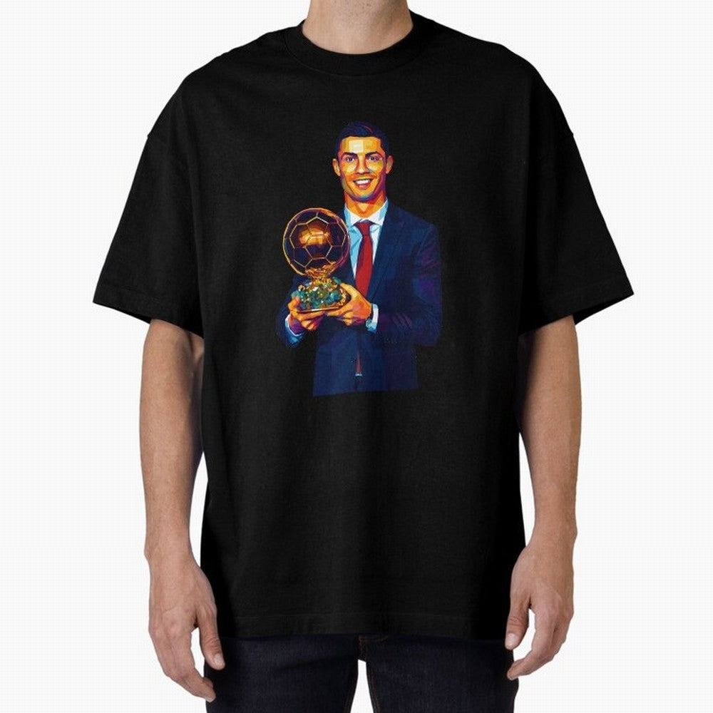 Cristiano Ronaldo Wpap Art Oversized T-Shirt Bring World Football Passion into the FIFA World Cup 2026 Group Stage Journey through Haaland and Mbappe Highlights, Argentina, France and Brazil Pride, Classic Soccer Heritage, Championship Pressure,