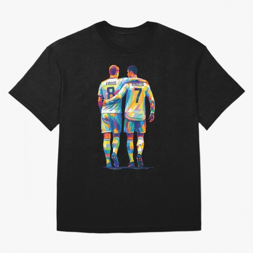 Cristiano Ronaldo & Toni Kroos Wpap Art Oversized T-Shirt Bring World Football Passion into FIFA World Cup 2026 Group Stage Spirit, Capturing Argentina, France and Brazil, Cristiano Ronaldo, Stadium Memories, Football Loyalty, International Chants