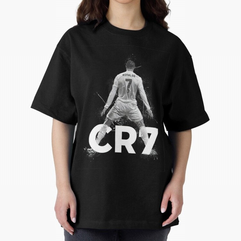 CR7 Oversized T-Shirt Celebrate the Biggest Stage of Global Football Passion for FIFA World Cup 2026 USA Canada Mexico, Driven by Cristiano Ronaldo, Haaland and CR7, Spain, Global Supporter Spirit, Legendary Goals, National Colors and Tournament