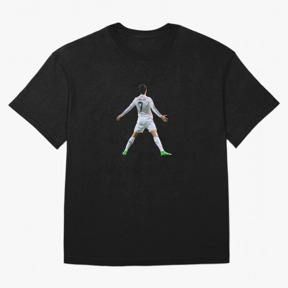 DESIGN CRISTIANO RONALDO CR7 STICKER Oversized T-Shirt Celebrate Soccer Greatness during Match Day Hype around FIFA World Cup 2026, Messi, Brazil, Vintage Soccer Flavor, Modern Football Stars, National Flags and Final Night Emotion; Made for