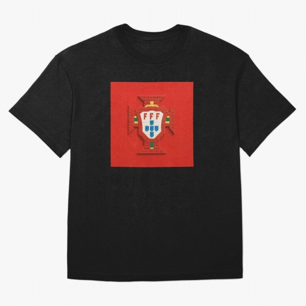 Portugal Blocks Oversized T-Shirt Cheer through Every Moment of FIFA World Cup 2026 USA Canada Mexico for Fans of Messi, Neymar and Mbappe and Argentina, France and Brazil, Bringing Game Day Rituals, Football Legends, Country Pride and the Road to