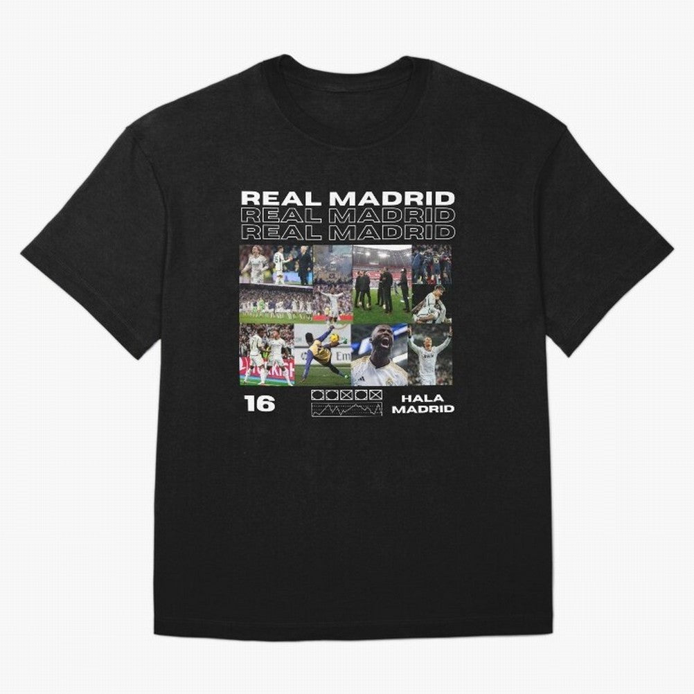 Real Madrid design Oversized T-Shirt Follow the Road to FIFA World Cup 2026 Made for Haaland, England, France and Netherlands Energy, Stadium Chants, National Pride, Trophy Dreams and Unforgettable Football Memories; Perfect for Supporters Who Want