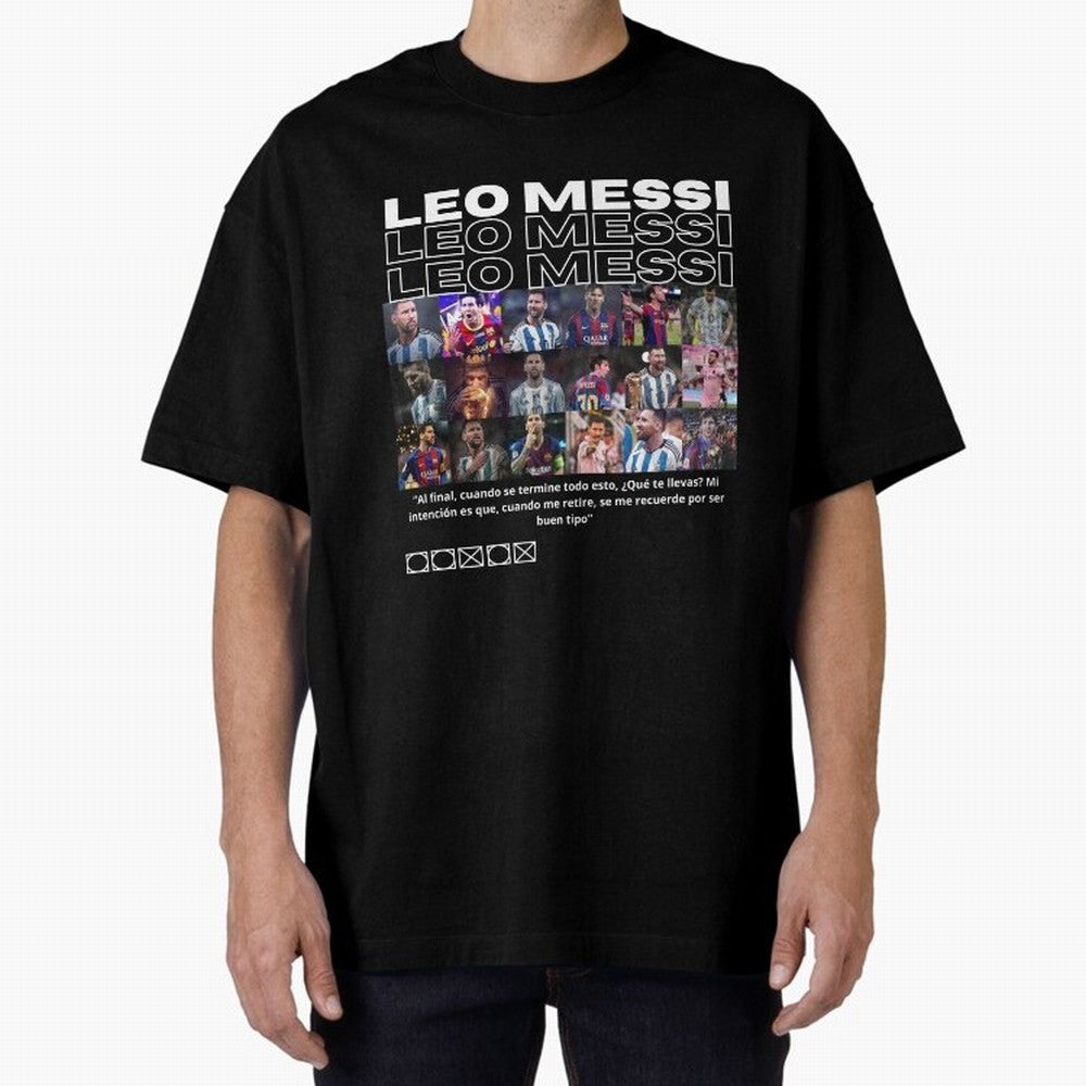 Leo Messi design Oversized T-Shirt Bring World Football Passion into FIFA World Cup 2026 Filled with Neymar, Spain and Netherlands Energy, Tournament Hype, Historic Matchups, Family Viewing Parties and Global Sports Pride; Great for Watch Parties,