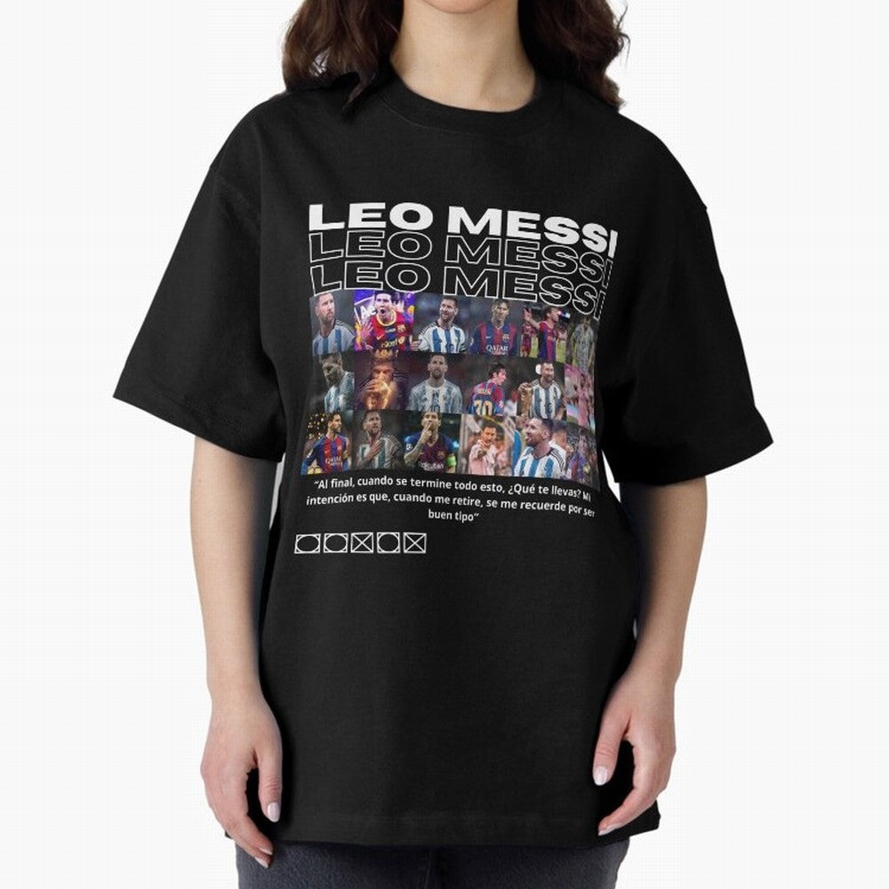 Leo Messi design Oversized T-Shirt Bring World Football Passion into FIFA World Cup 2026 Filled with Neymar, Spain and Netherlands Energy, Tournament Hype, Historic Matchups, Family Viewing Parties and Global Sports Pride; Great for Watch Parties,